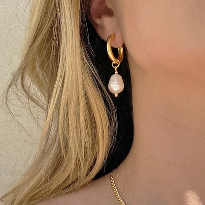 By Your Side Hoops in gold by Splash