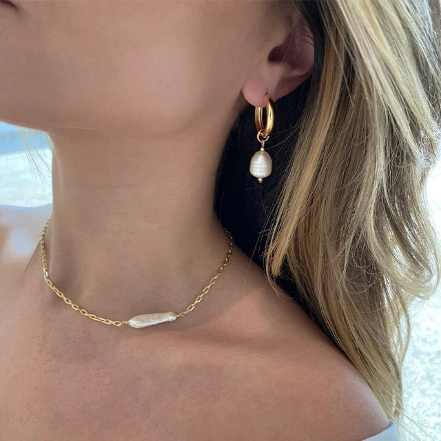 By Your Side Hoops in gold by Splash