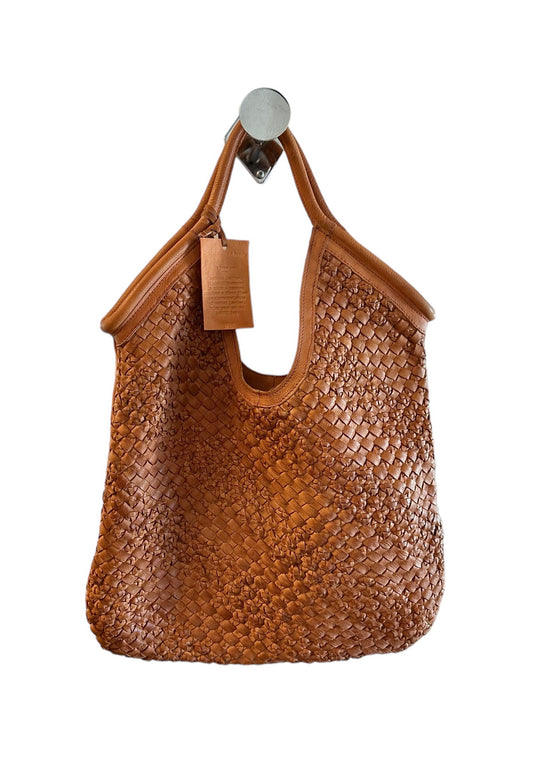 Baez Large Woven Bag in tan by Latico