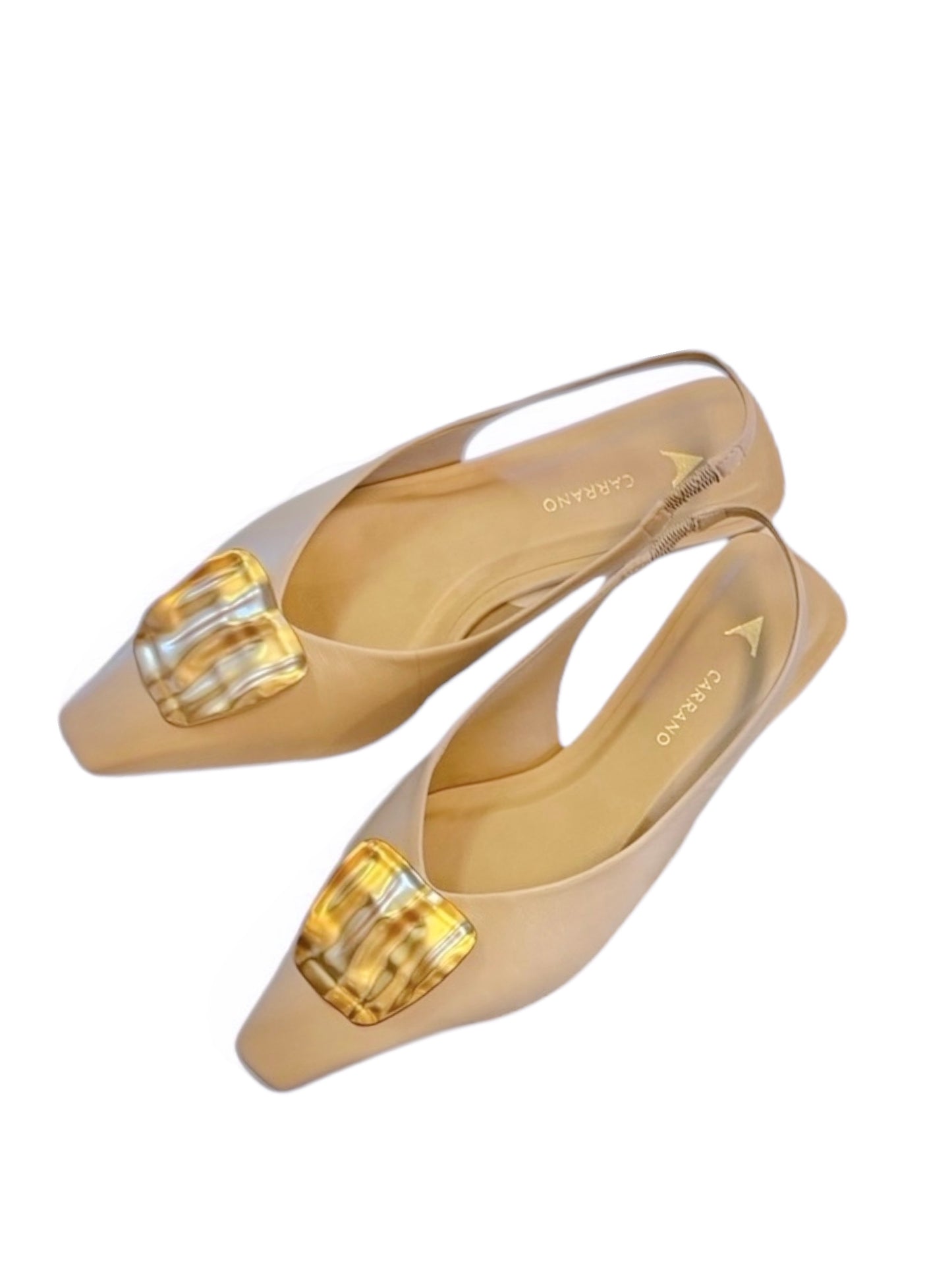 Milano Sling Back Flat in ginger by Carrano