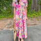 Poppy Dress in alice colin safari peach by Beau & Ro