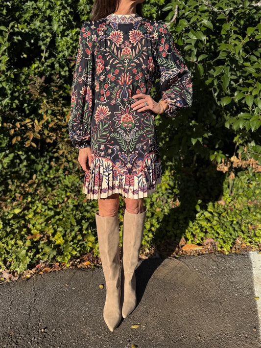 Marvelous Garden Mini Dress in black by Farm Rio