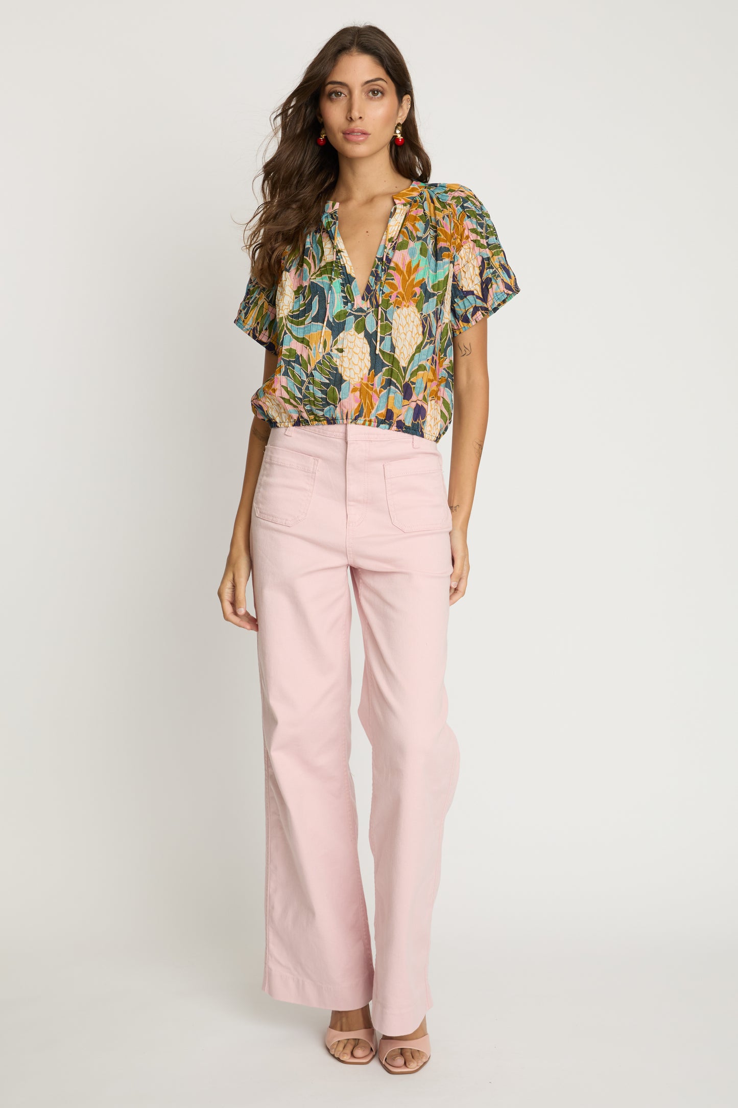 Zola Top in baroque pineapple by Caballero