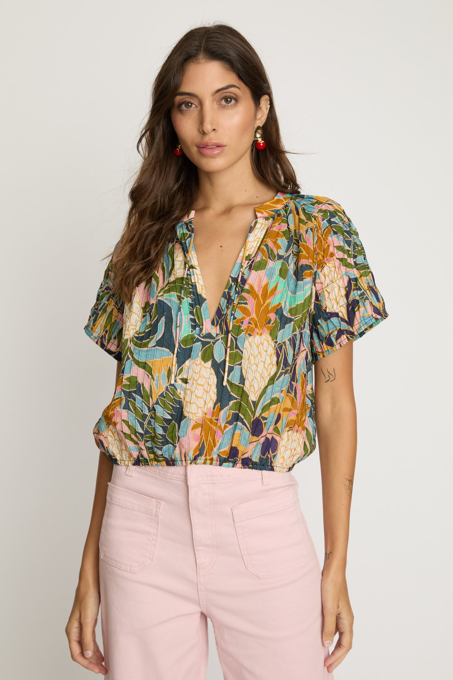 Zola Top in baroque pineapple by Caballero