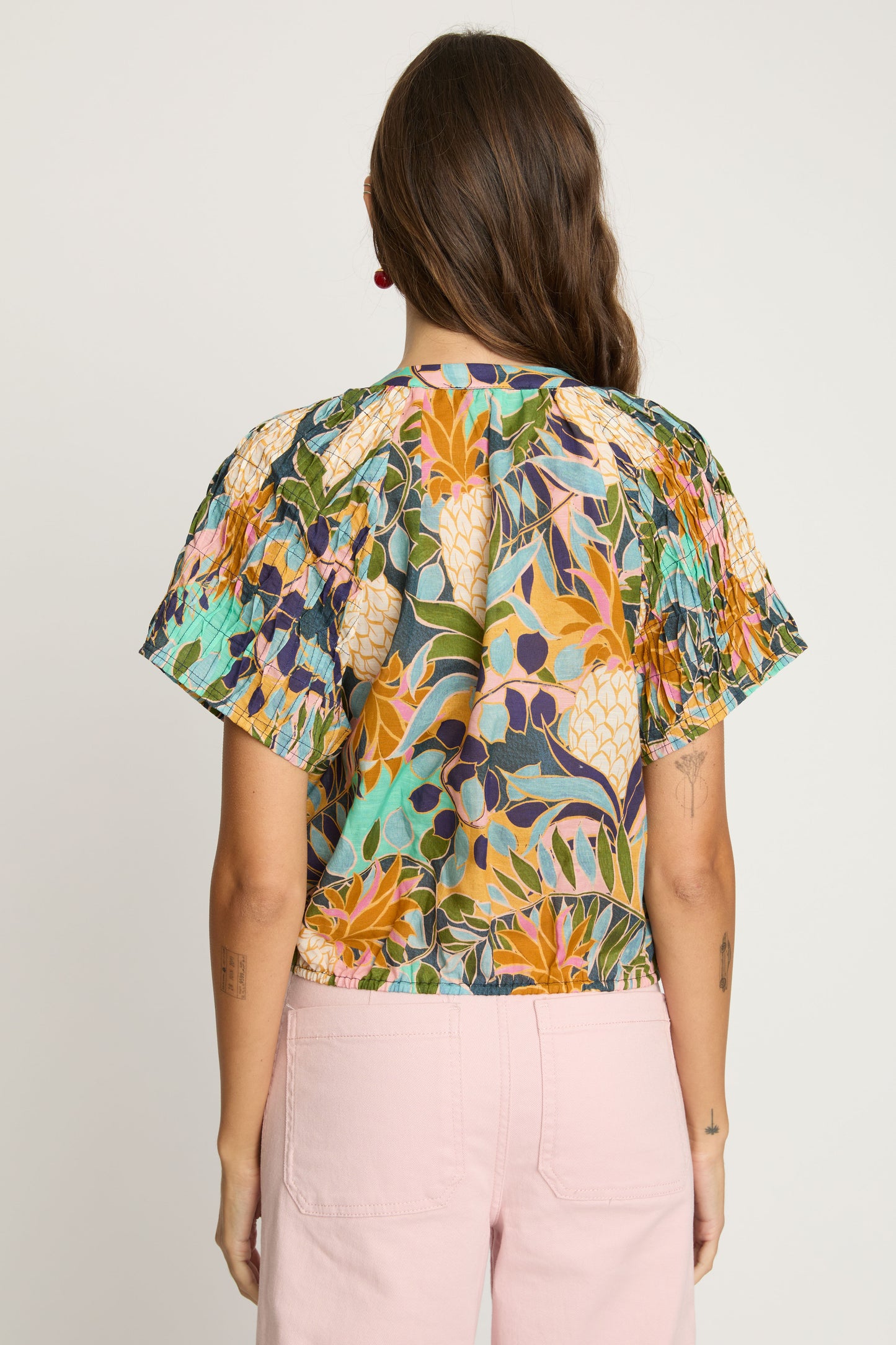 Zola Top in baroque pineapple by Caballero