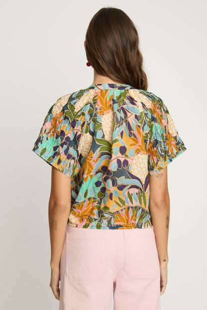 Zola Top in baroque pineapple by Caballero