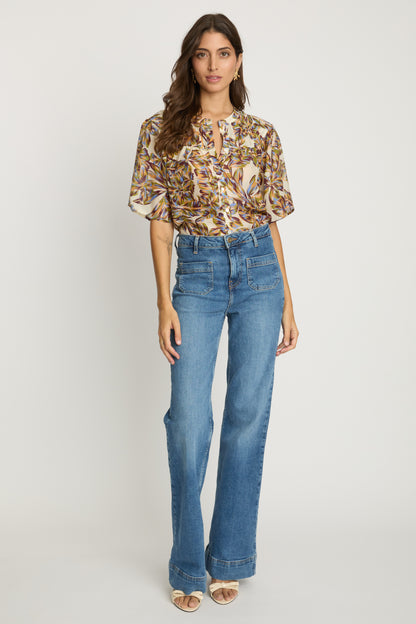 Aliyah Top in dutch blossom by Caballero