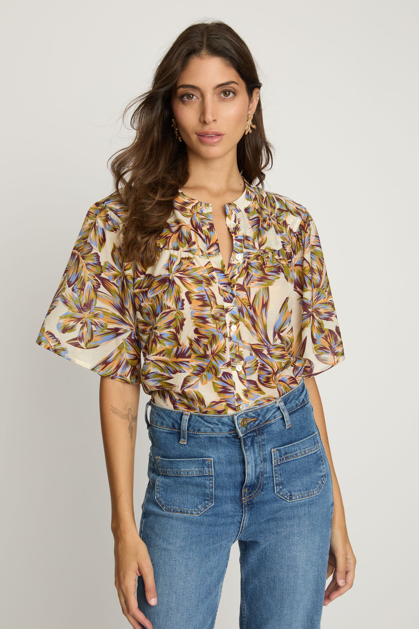 Aliyah Top in dutch blossom by Caballero