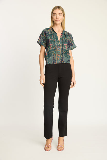 Zola Top in patchwork flower by Caballero