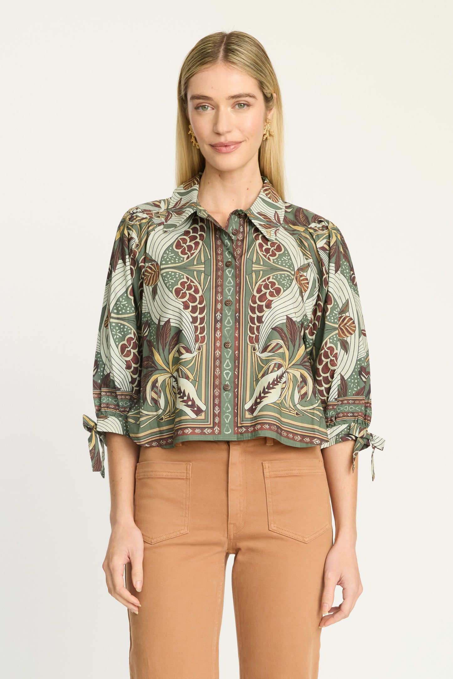 Anissa Top in vintage tapestry by Caballero