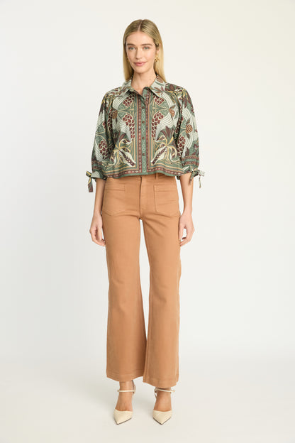 Anissa Top in vintage tapestry by Caballero