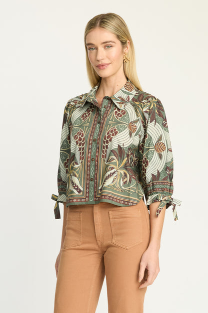 Anissa Top in vintage tapestry by Caballero