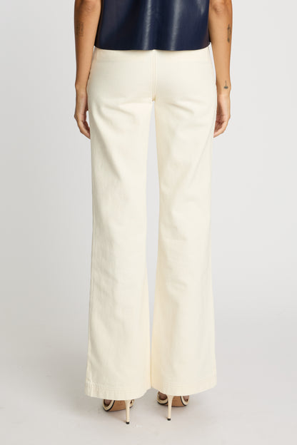 Sienna Denim Pant in cream by Caballero