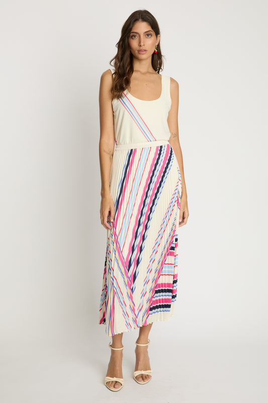 Lucille Skirt in nova stripe by Caballero