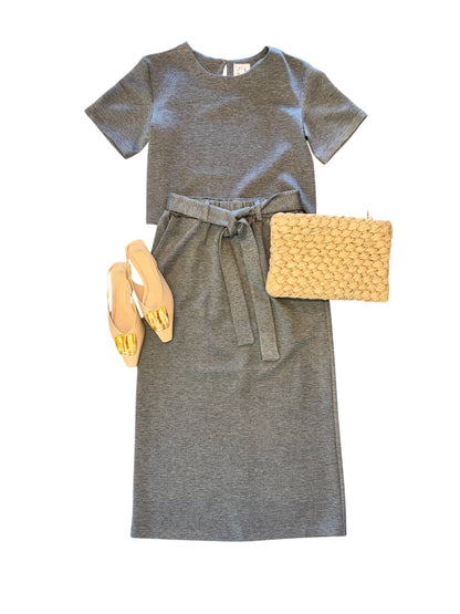 Short Sleeve T-shirt in dark grey by Molly Bracken