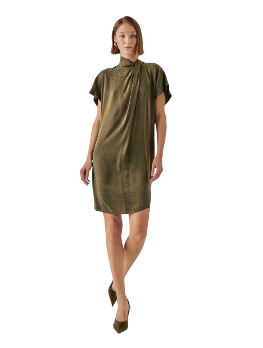 Martha Shift Dress in olive by Exquise