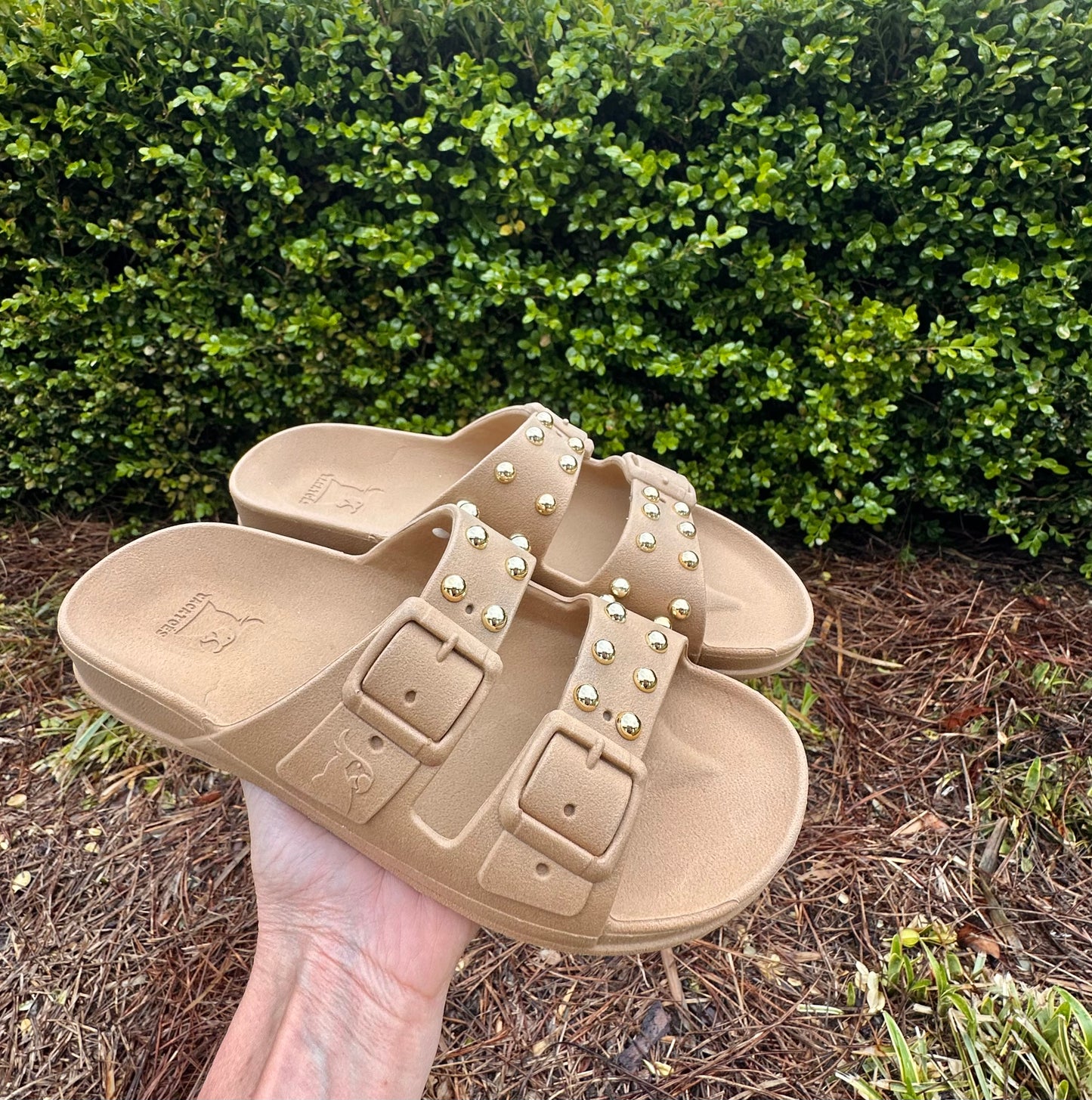 Florianopolis Sandals in camel by Cacatoes