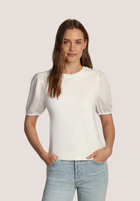 Cate Jude Rib Top in vintage white by Dylan