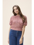 Sonnette Sweater in red bud by Cleobella