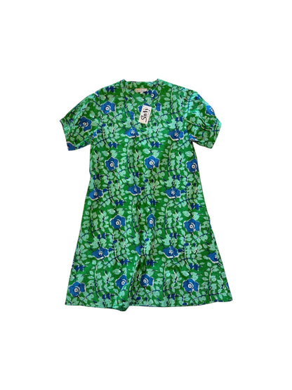 Green floral cotton dress flat lay by Fitzroy and willa 