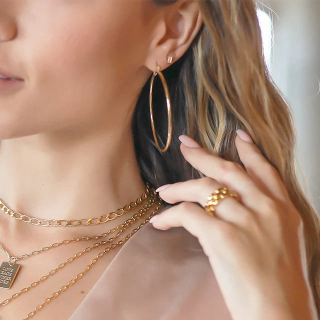 Classic Hoops in gold by Splash