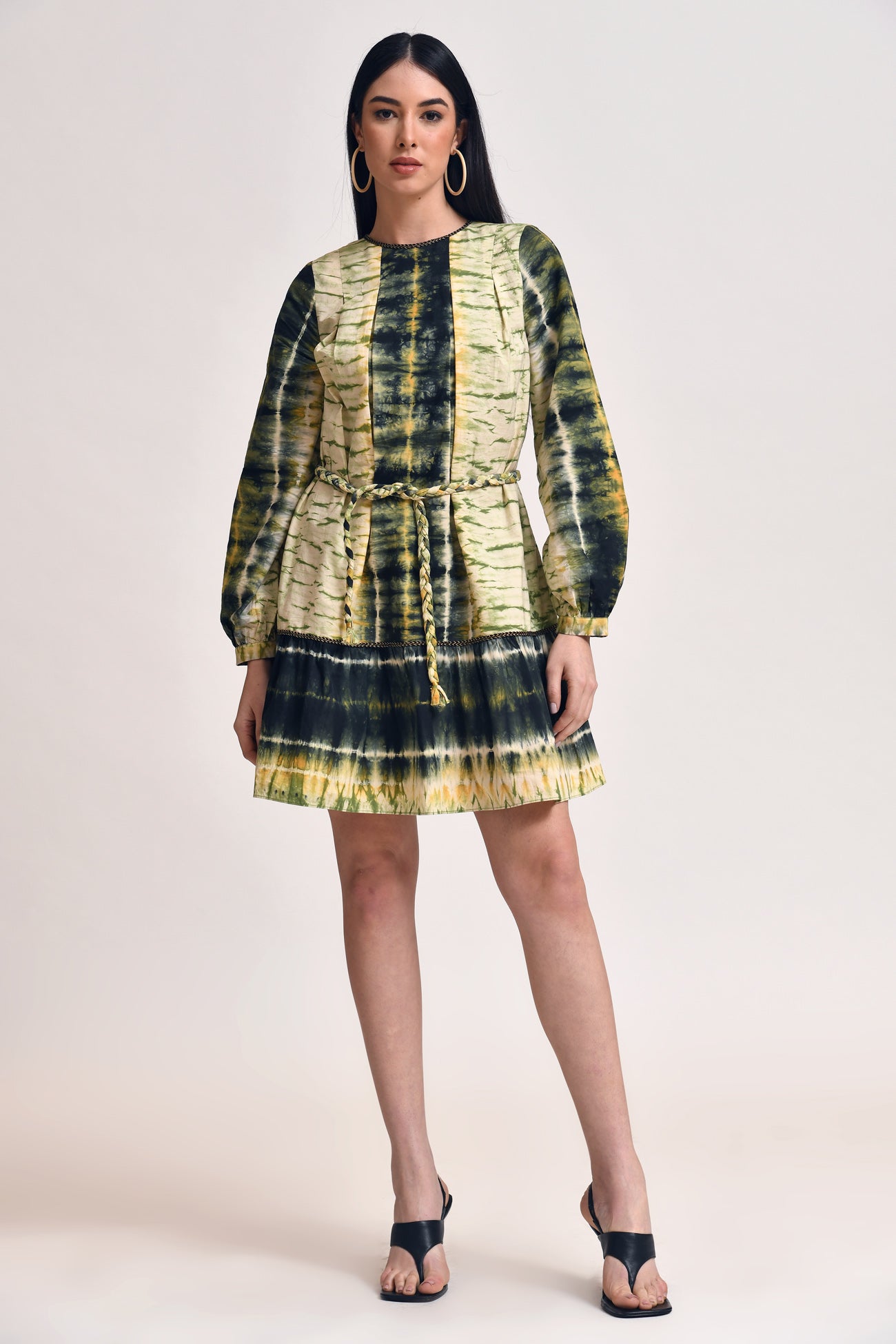 Indira Mini Dress in olive by Ash & Eden