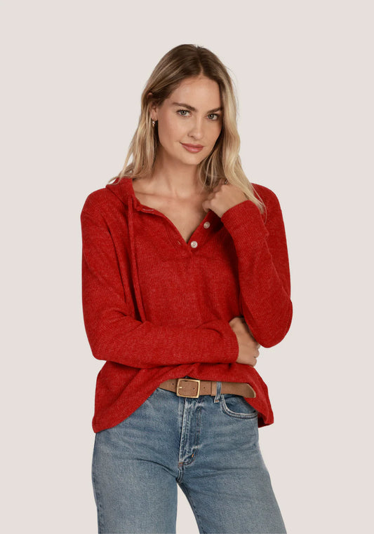 Cozy Moment Pullover in red by Dylan