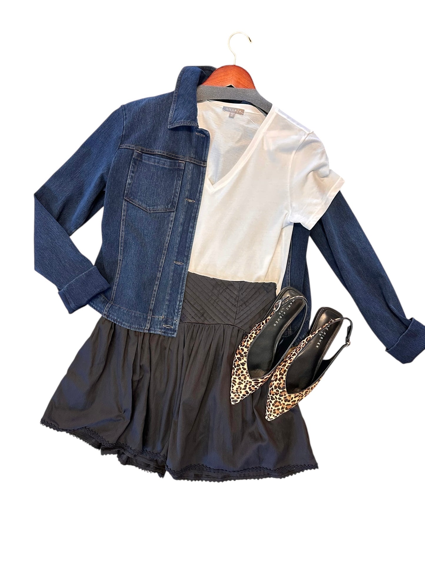 Dina Mini Skirt in black by Allison