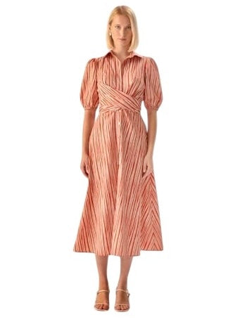 Kali Dress in red/ beige by Exquise