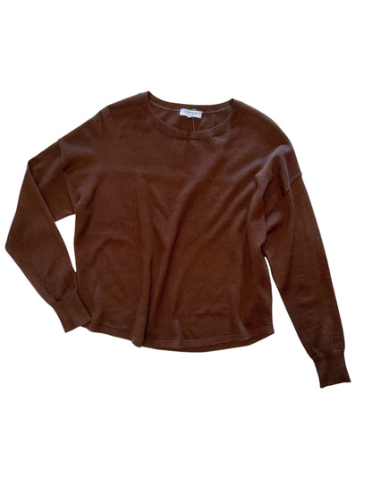 Shirttail Sweater in coffee bean by J.Society