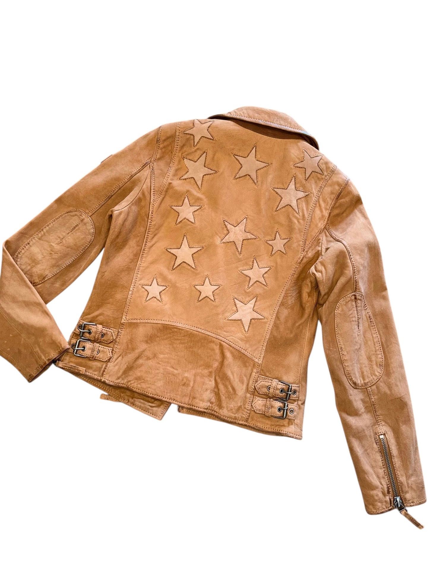 Misty RF Leather Jacket in cognac by Mauritius