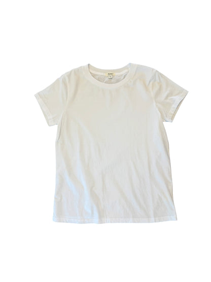 Boyfriend Crew Tee in white by Dylan