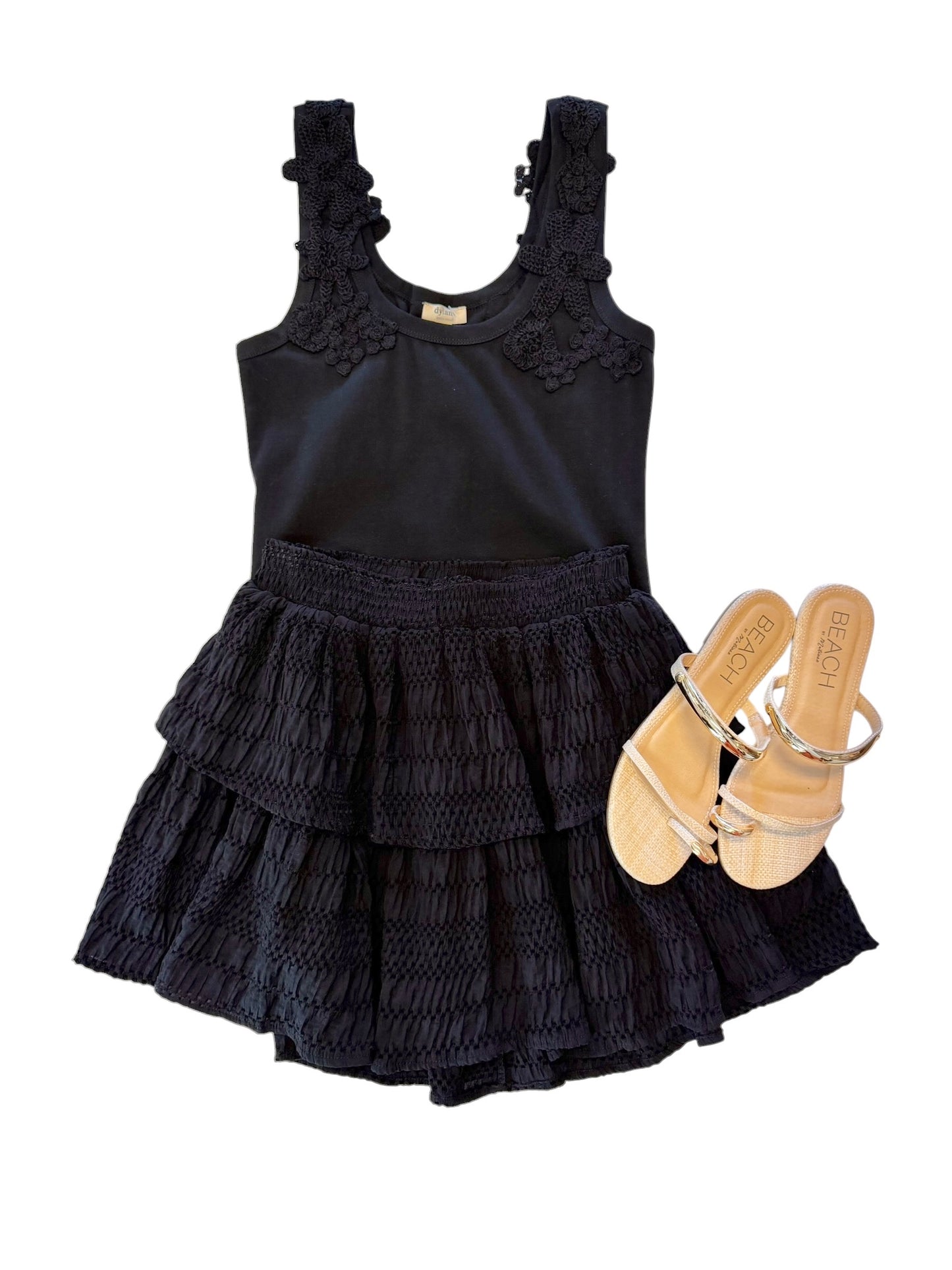 Tasha Knit Top in soft black by Dylan