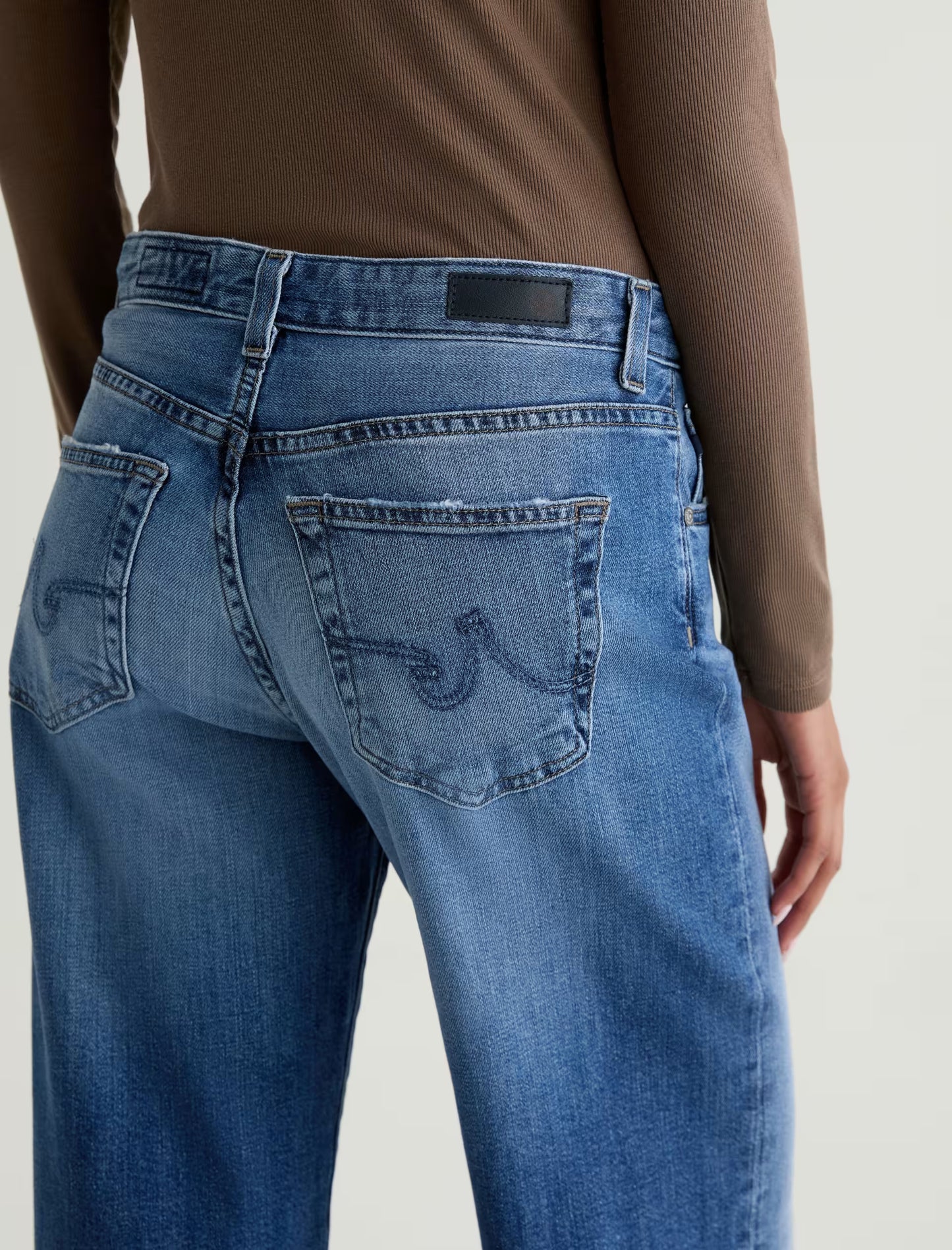 Adria Low Rise Wide Leg in headline by AG