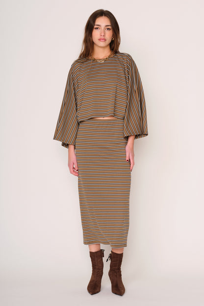 Amala Skirt in military olive by dRA