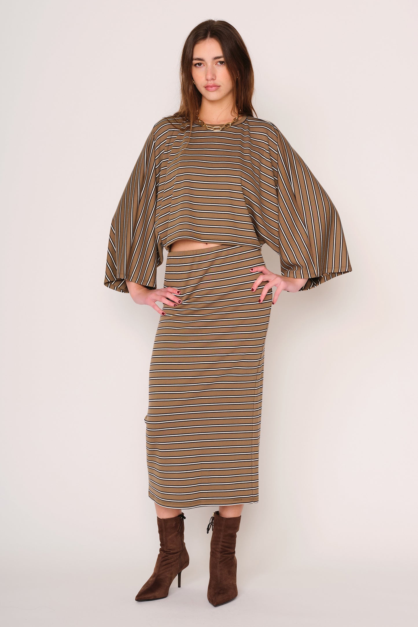 Amala Skirt in military olive by dRA