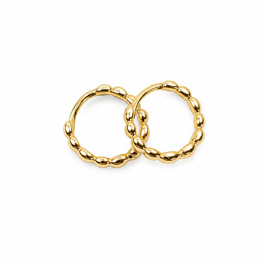 Dreaming Huggie Hoops in gold by Splash