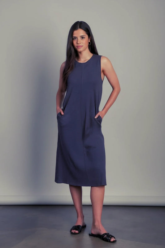 Mia Dress in indigo by Dylan