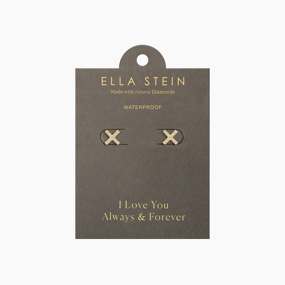 Hug It Out Stud Earring in gold by Ella Stein