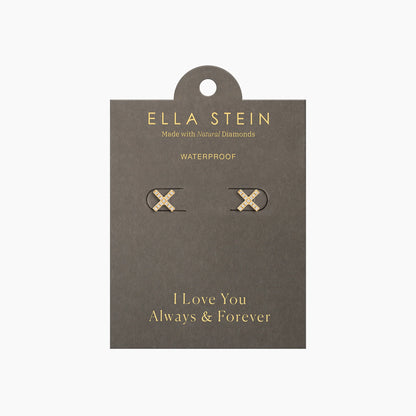 Hug It Out Stud Earring in gold by Ella Stein