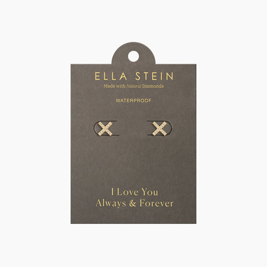 Hug It Out Stud Earring in gold by Ella Stein