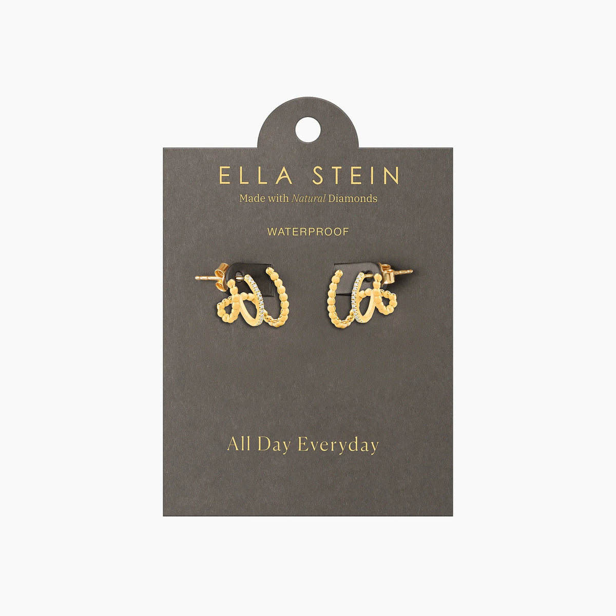 Chart Your Course Hoop Earring in gold by Ella Stein