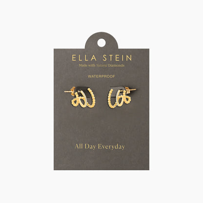 Chart Your Course Hoop Earring in gold by Ella Stein