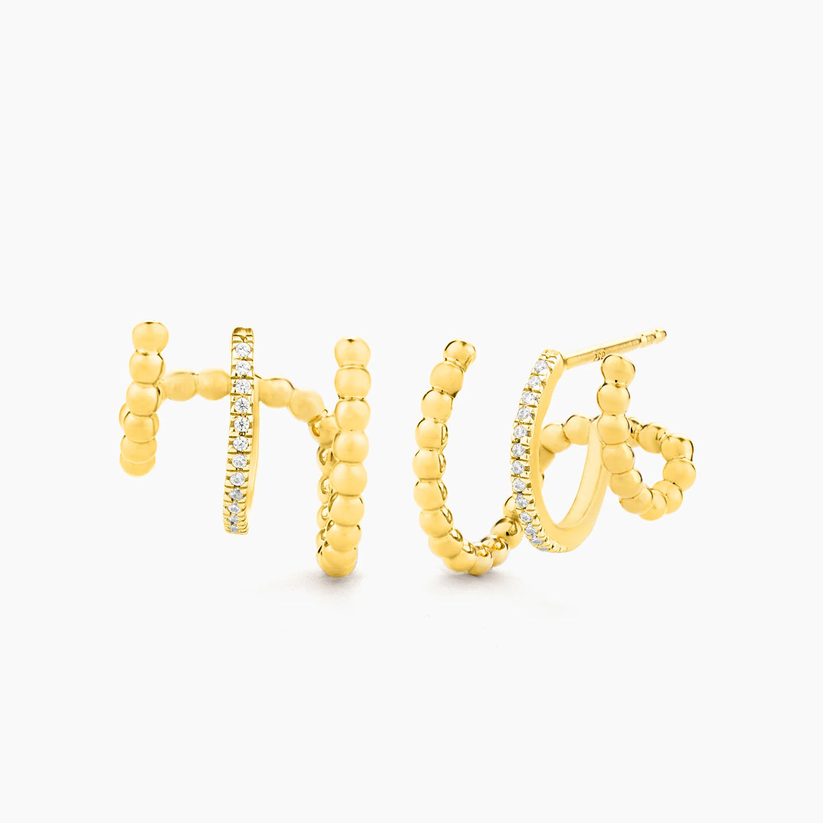 Chart Your Course Hoop Earring in gold by Ella Stein
