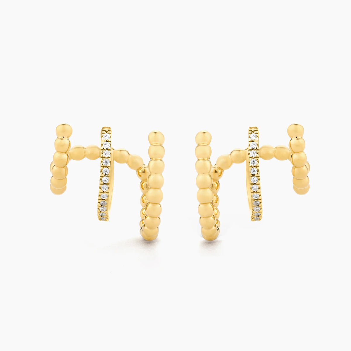 Chart Your Course Hoop Earring in gold by Ella Stein