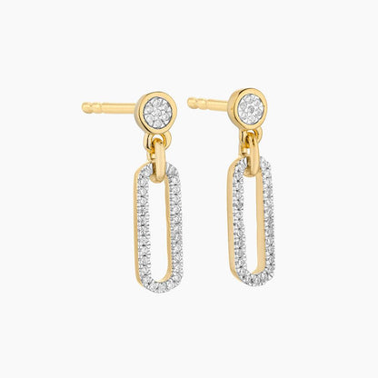 Meet Me in the Middle Earring in gold by Ella Stein