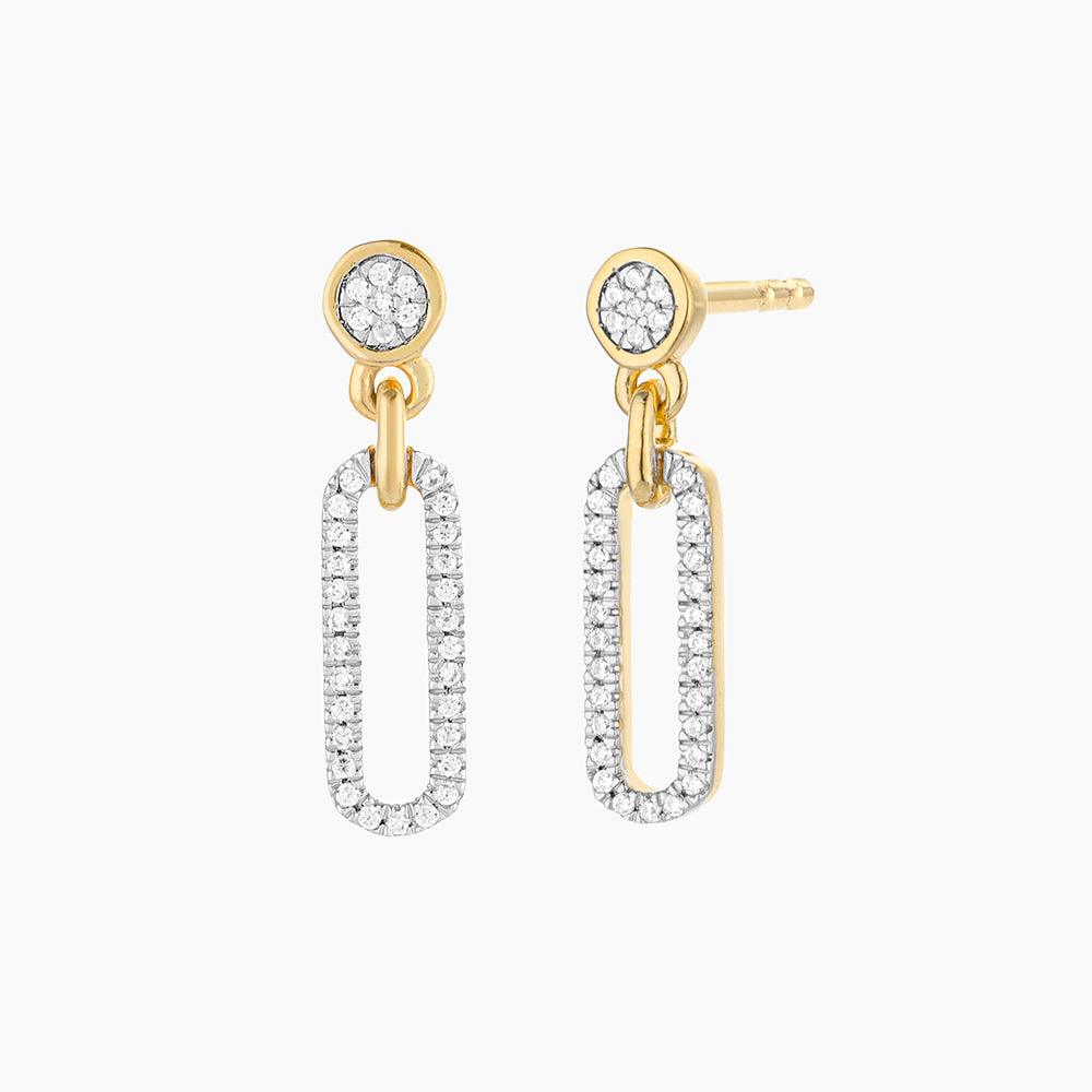 Meet Me in the Middle Earring in gold by Ella Stein