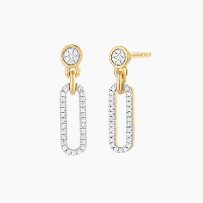 Meet Me in the Middle Earring in gold by Ella Stein