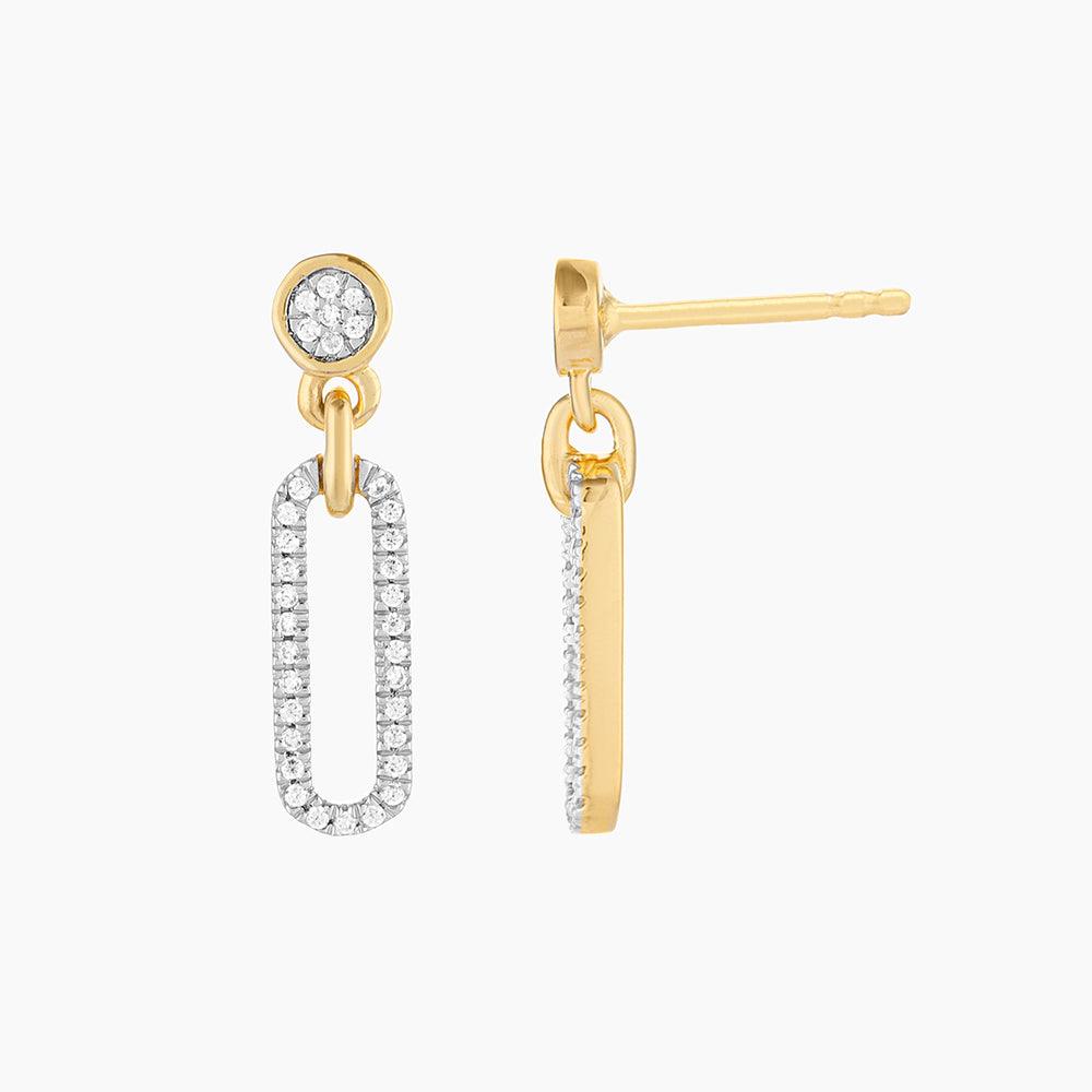 Meet Me in the Middle Earring in gold by Ella Stein