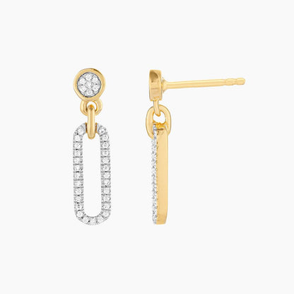 Meet Me in the Middle Earring in gold by Ella Stein